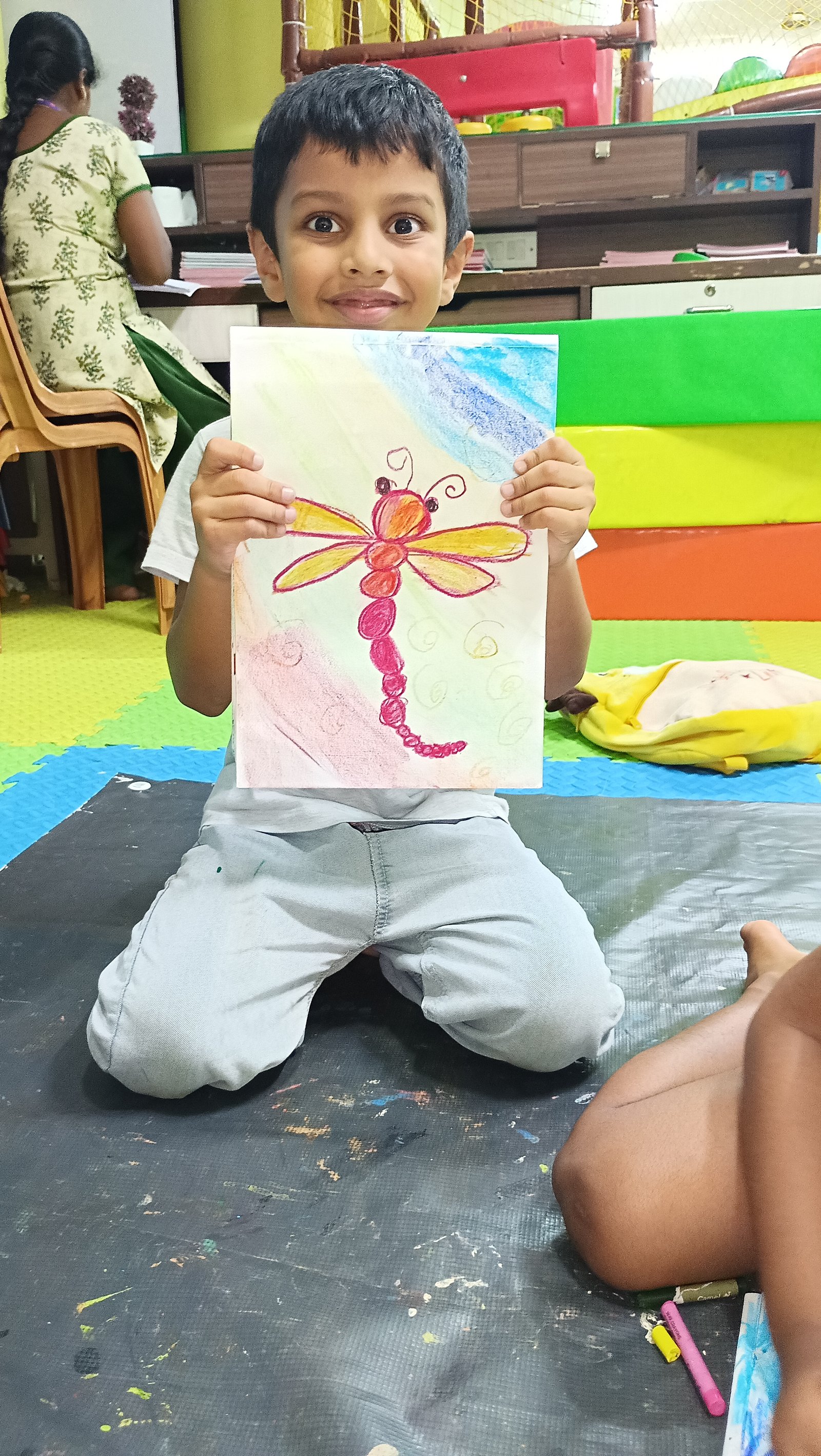 Bengaluru campus classroom activity with mentor guidance